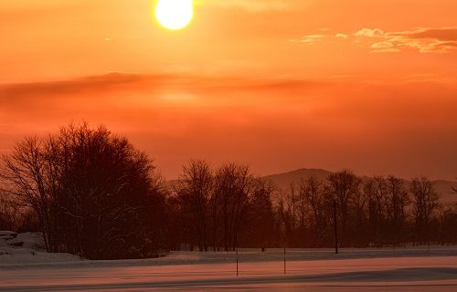 心の傷に沁みる夕日